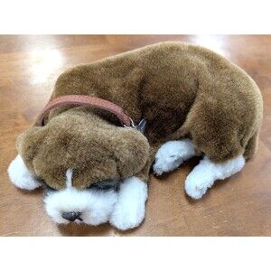 Perfect Petzzz Boxer Dog Breathes Realistic Stuffed Animal Interactive Plush Fun